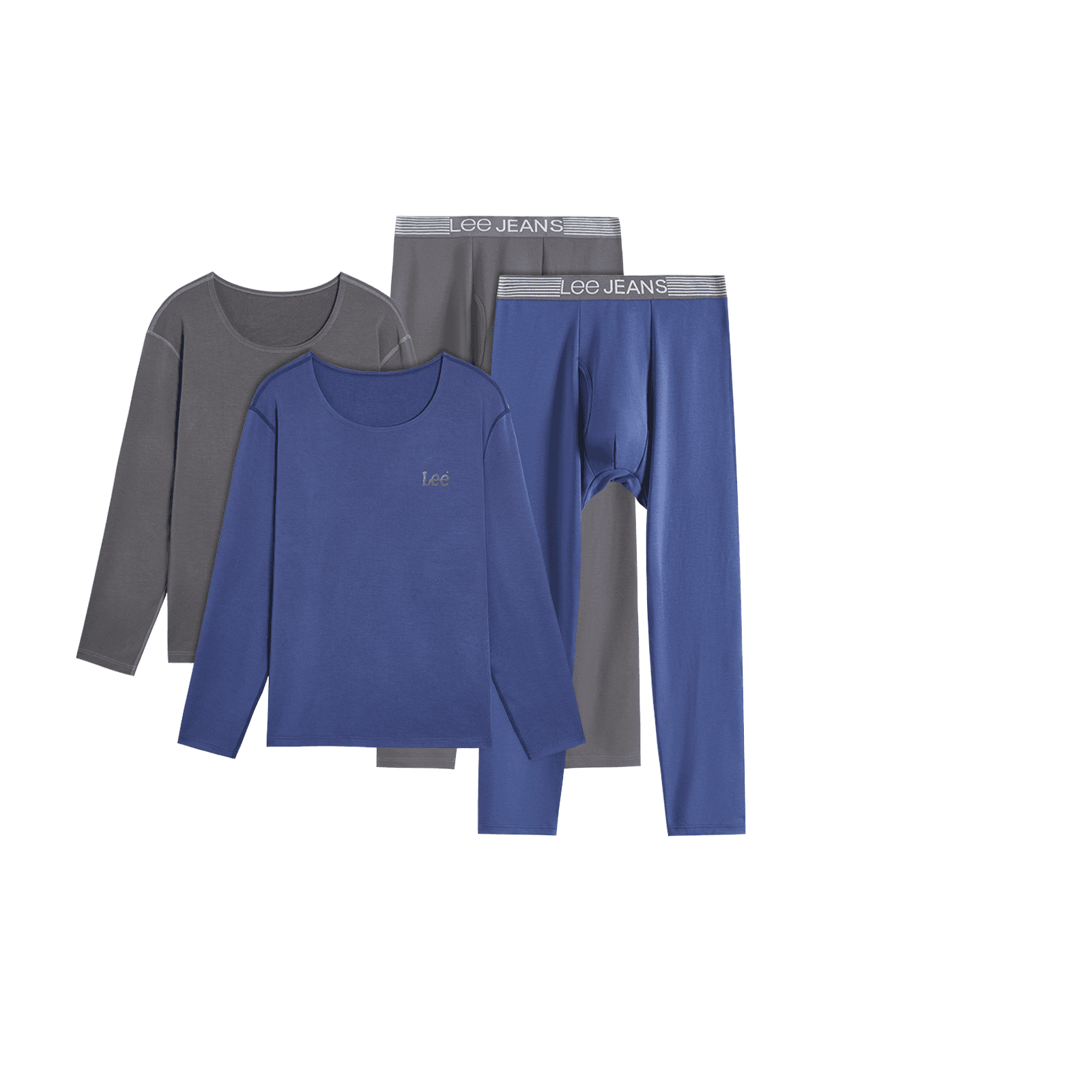 Lee Hui Guang 2 Thermal Set Gift Box Set Royal Blue+Dark Gray (Box 2 Set, WorryFree Washing)