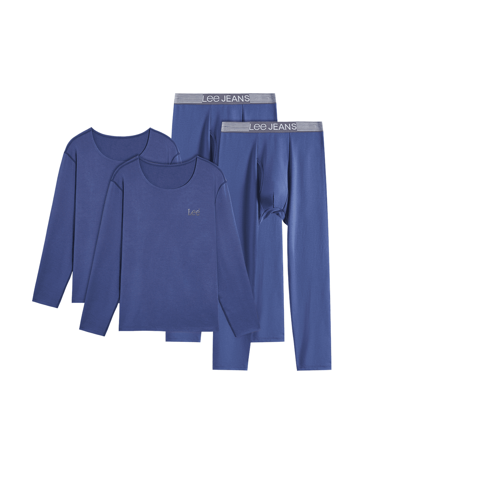 Lee Hui Guang 2 Thermal Set Gift Box Set Royal Blue+Royal Blue (Box 2 Set WorryFree Wash)