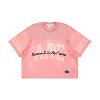 Aape T Shirts Pink PKX Crew Neck Moderate Straight Fit