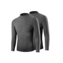 2 tops (dark hemp gray + dark hemp gray) with pile and thickened / middle neck windproof