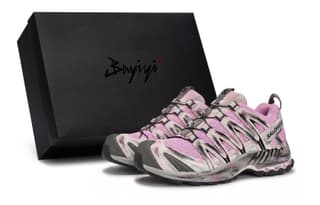 SALOMON x Atoms Pink XA PRO 3D 811 Manufacturing, Dark Pink Killer, Special Shoe Box