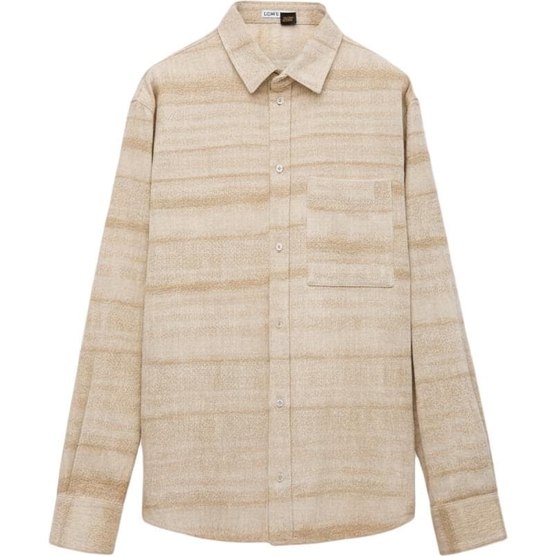 LOEWE Shirts Sand Lapel Moderate Denim
