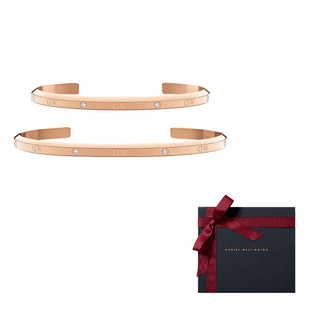Daniel Wellington Synthetic Cubic Zirconia Alloy Bangles Rose Gold