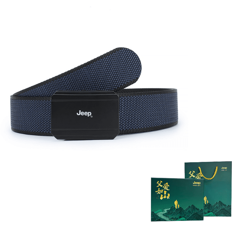 Jeep Zinc Alloy, Polyester 3.5cm Black Blue DoubleSided