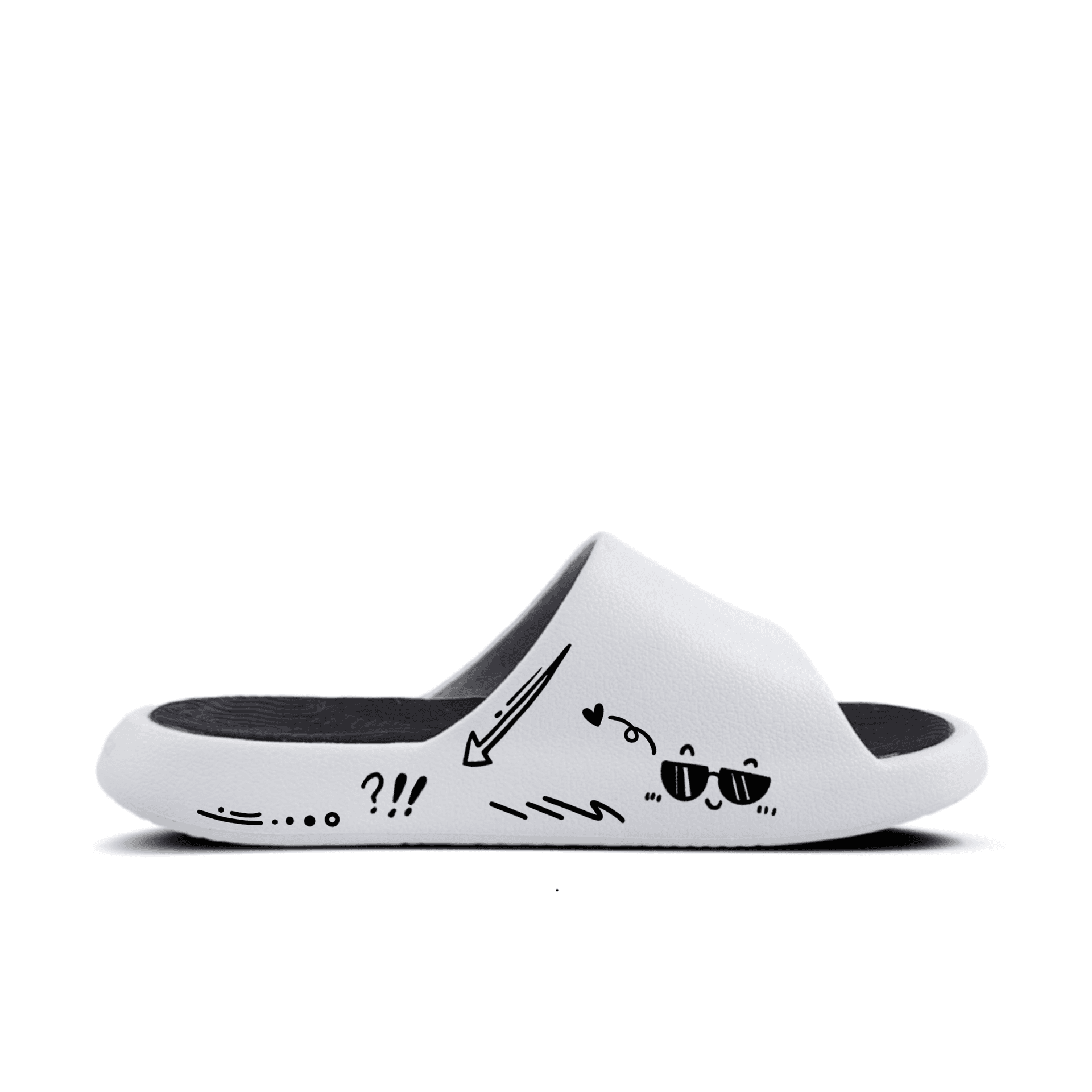 PEAK EVA Graffiti Cute Pet Quiet Quick Dry Slide Slippers
