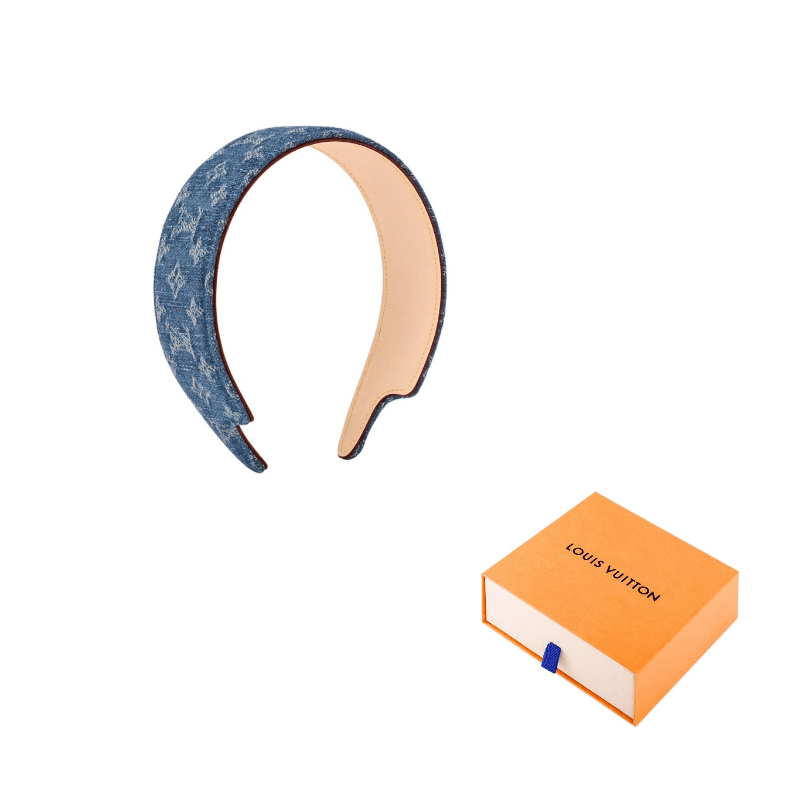 LOUIS VUITTON Cotton Headbands Blue