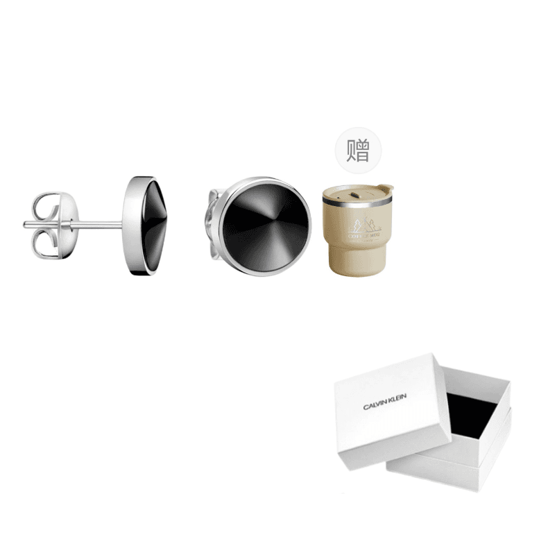 CALVIN KLEIN 316L Stainless Steel Instagram Style, Niche, Trendy, Luxury, Premium Aesthetic, Versatile Stud Earrings
