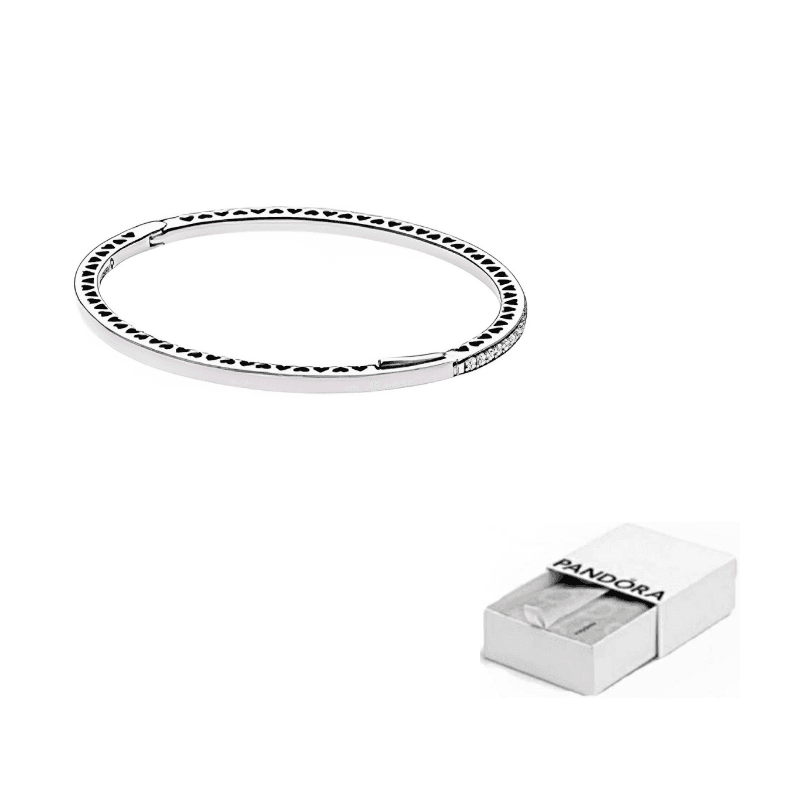 Pandora 925 Sterling Silver Synthetic Cubic Zirconia Bangles