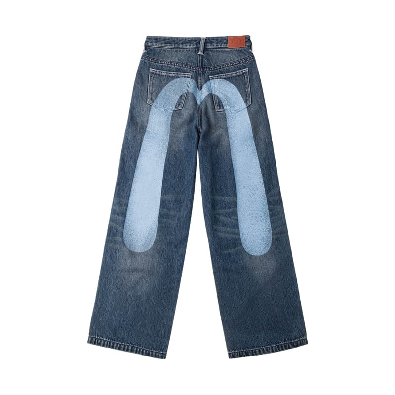 EVISU Jeans Denim Blue Moderate Straight Fit