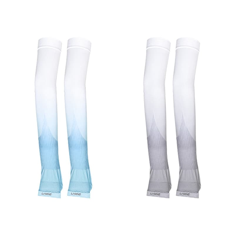 Li Ning Polyamide Sun Protection Sleeves Gradient Gray+Gradient BlueSlipper Style[2Pack]