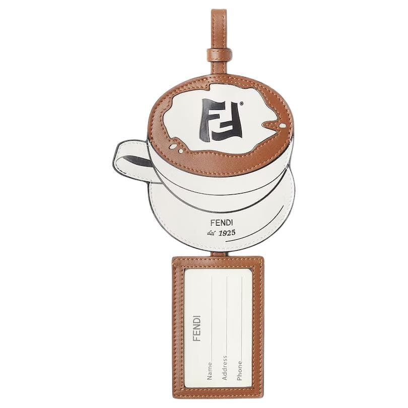FENDI Cow Luggage Tag, Multicolor