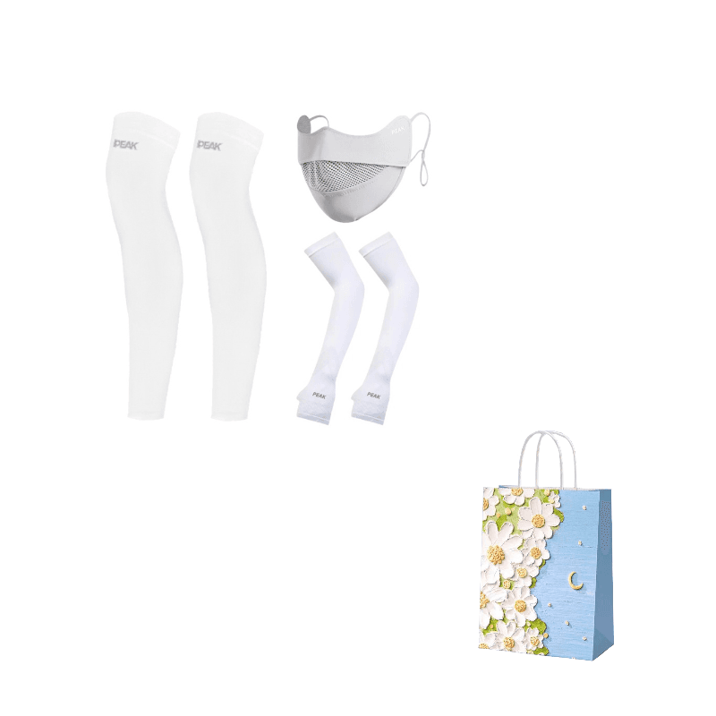 PEAK Polyamide, Elastane Sun Protection Leg Covers White Set