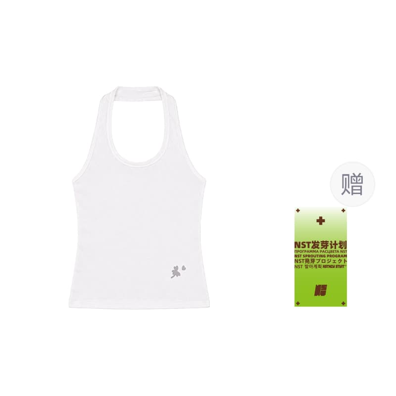 NSTNEW START Tank Tops Uneck Thin Halter Neck