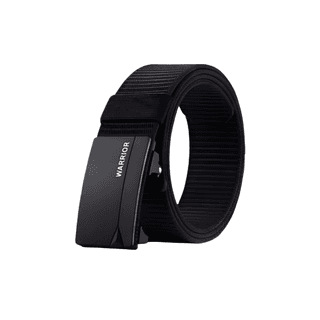 Warrior Canvas Woven Belt Black Width 3.8cm