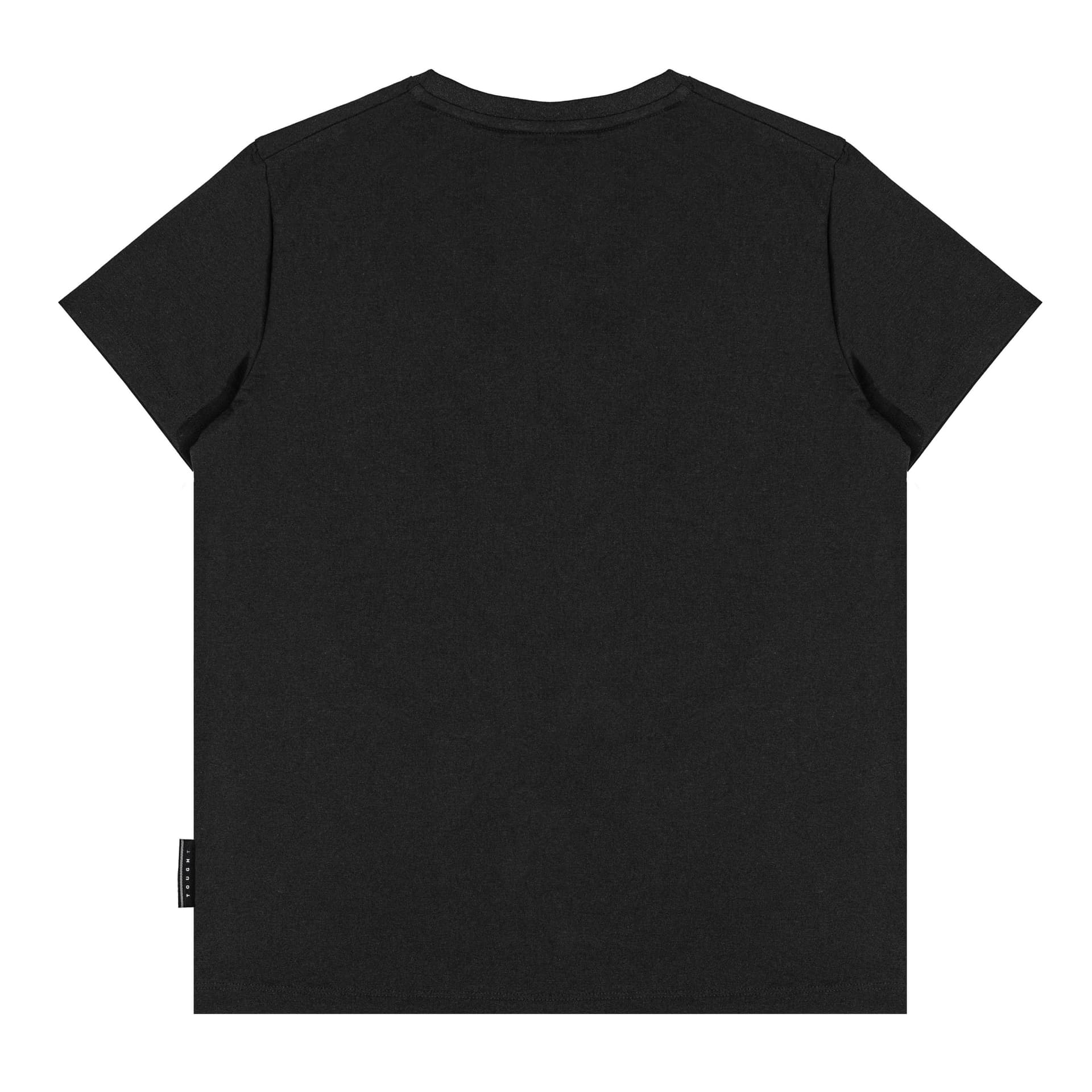 DESCENTE TShirts Black Crew Neck Moderate