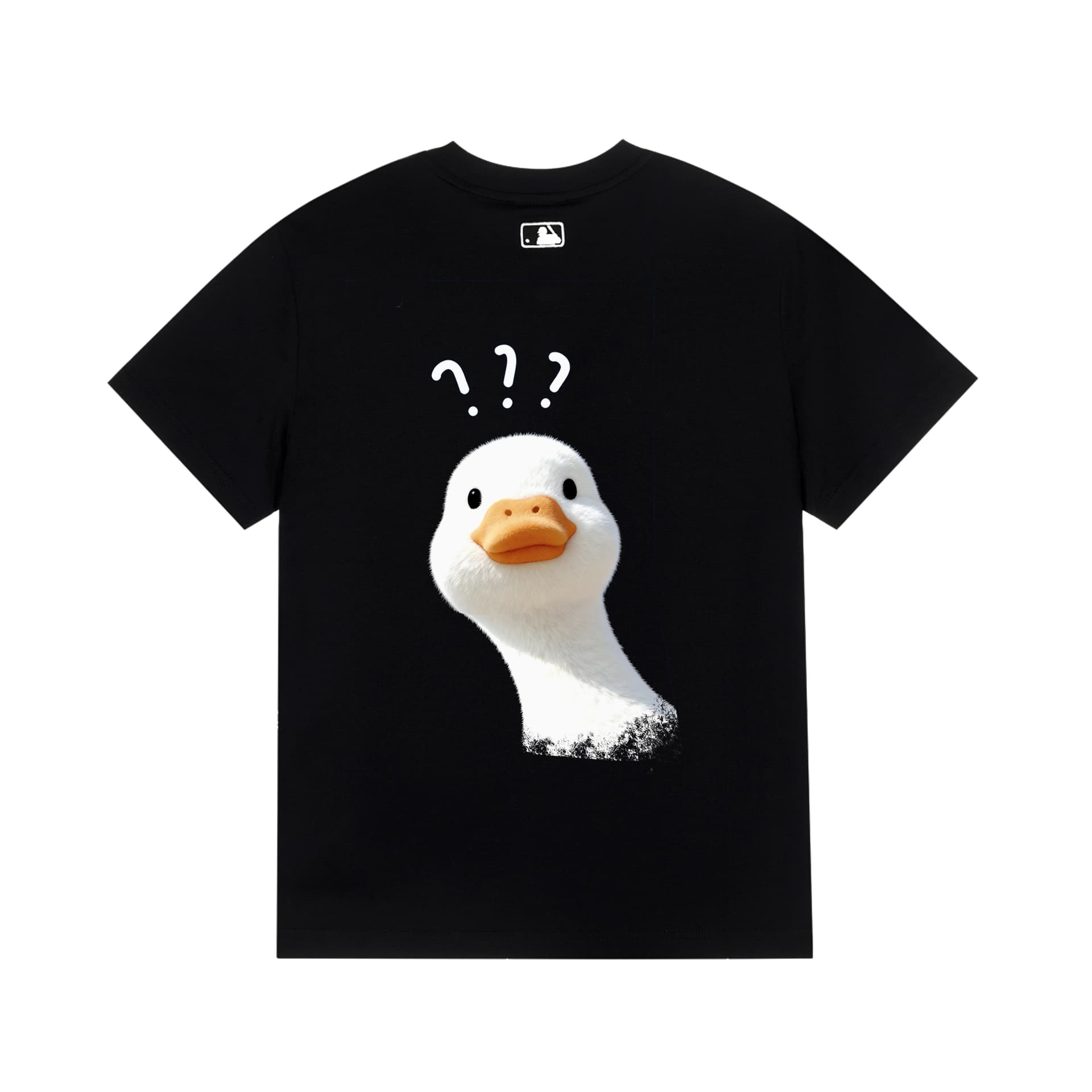 MLB TShirts Question Mark DuckBlack Limited Shopping Bag Crew Neck Moderate Straight Fit
