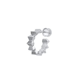 Apm Monaco Synthetic Cubic Zirconia Earrings Silver
