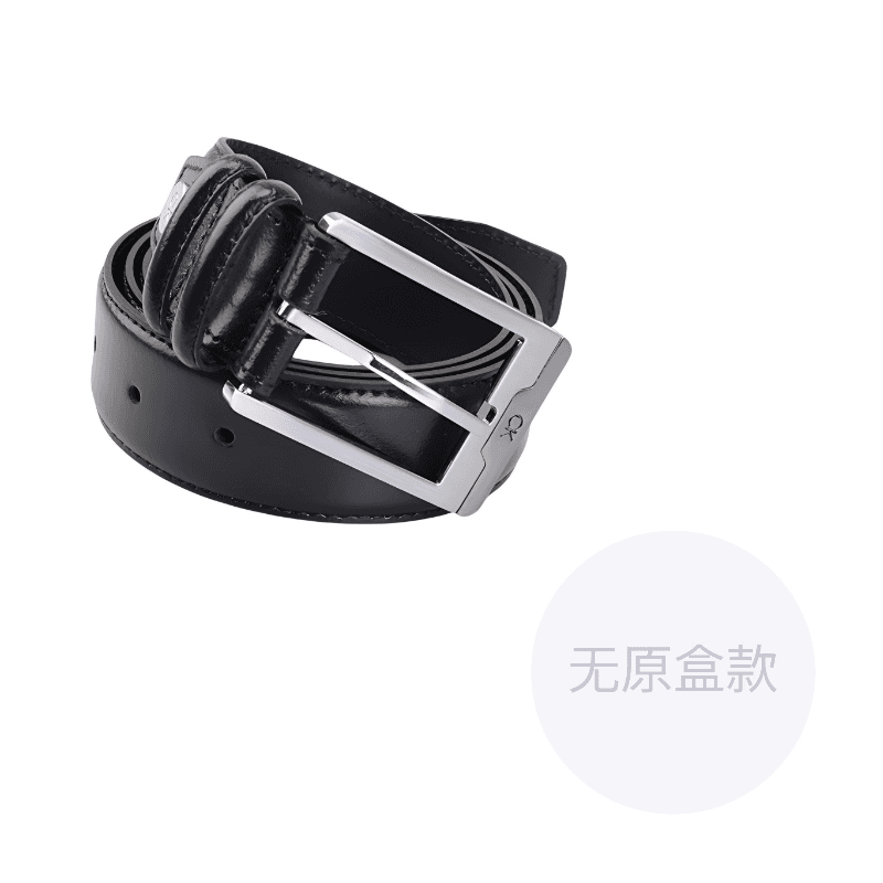 CALVIN KLEIN Cow Black Width 3.5cm Black