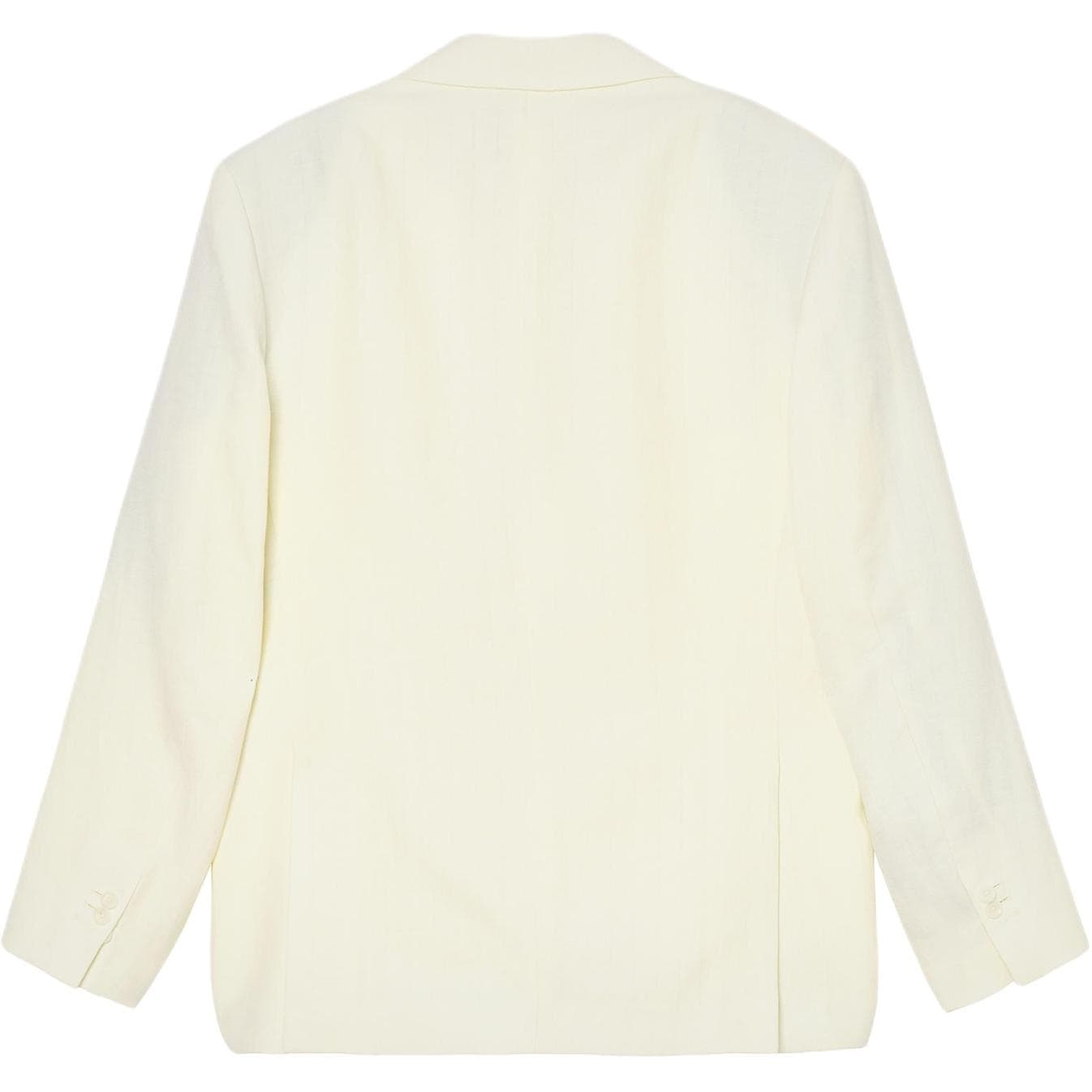 ZARA Bad Bunny Business Suits White Lapel Moderate Straight Fit