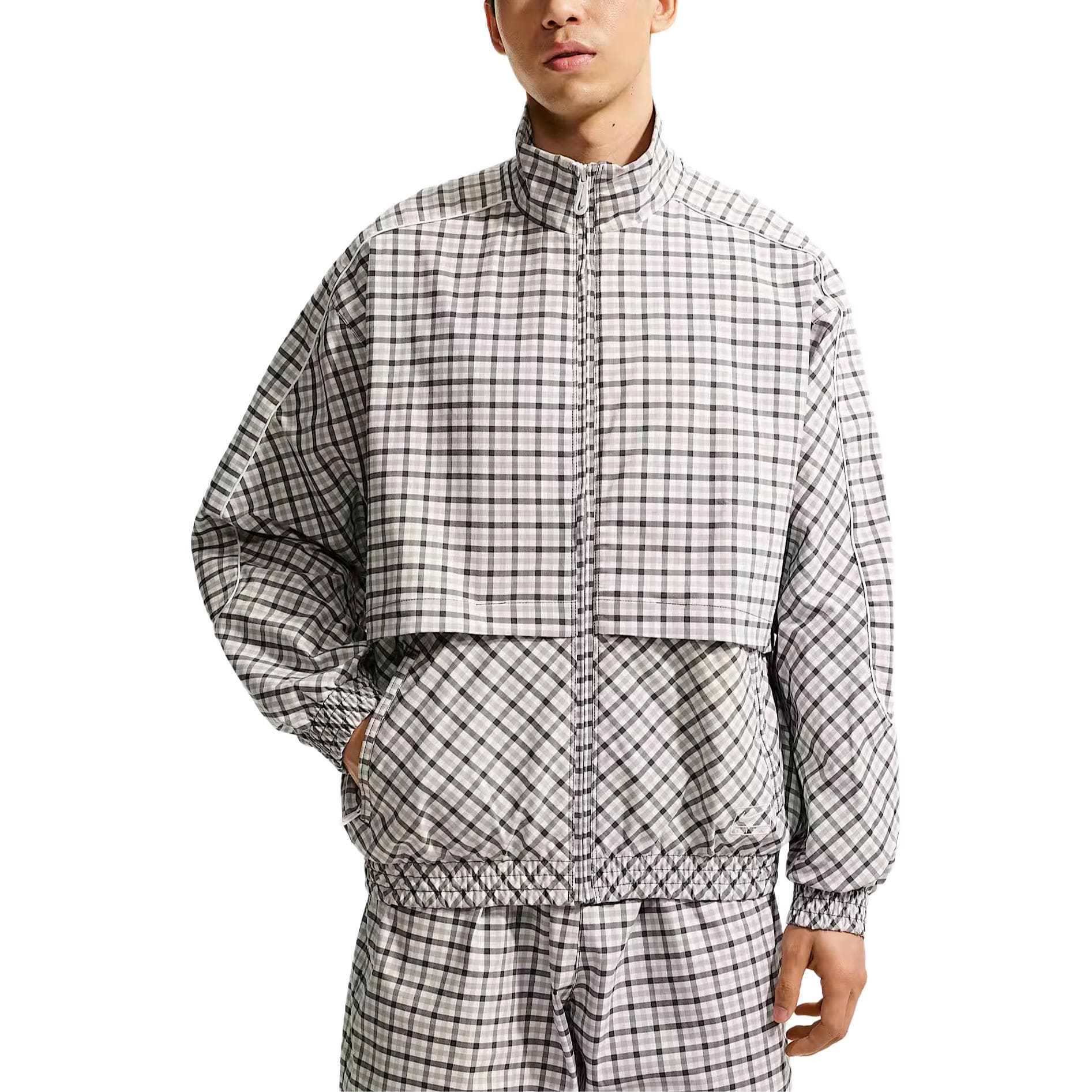 Nike Jackets University Gray Stand Collar Moderate Other
