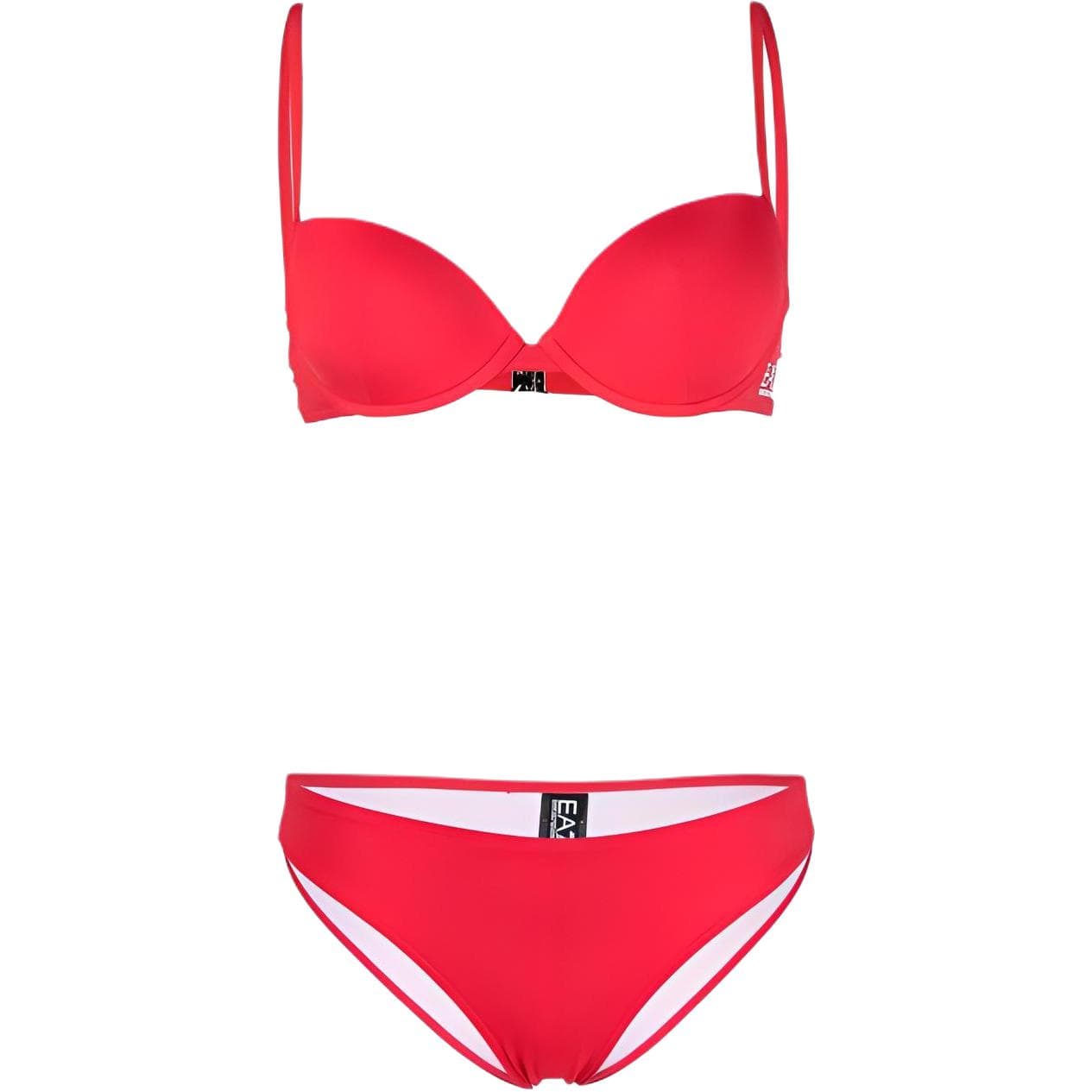 EMPORIO ARMANI EA7 Two Piece Swimsuit Red Set (Red)
