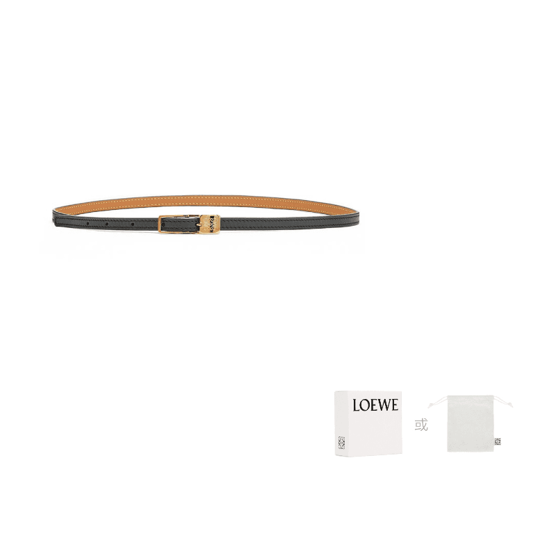 LOEWE Amazona Cow Width 1cm Black