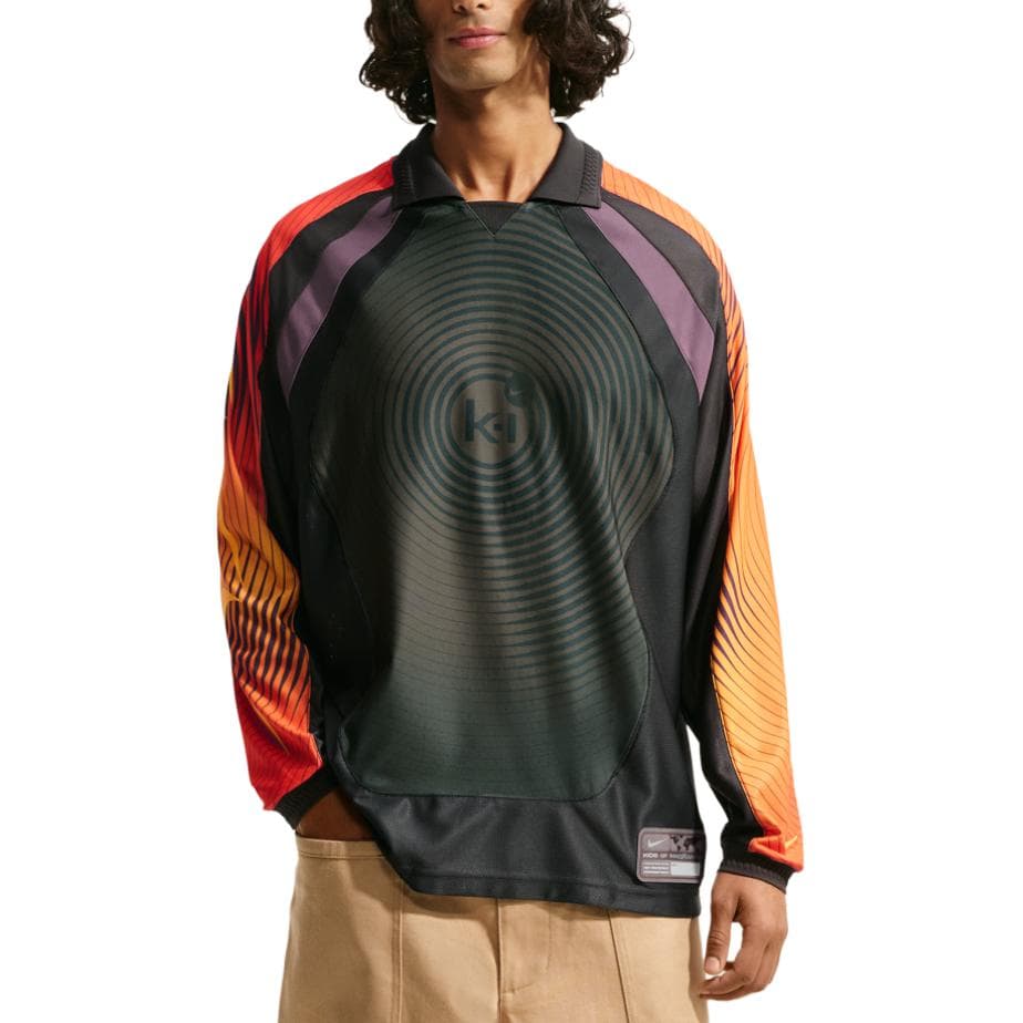Nike TShirts Baroque Brown/Gray Black/Laser Deep Red/Taxi Lapel Moderate Straight Fit