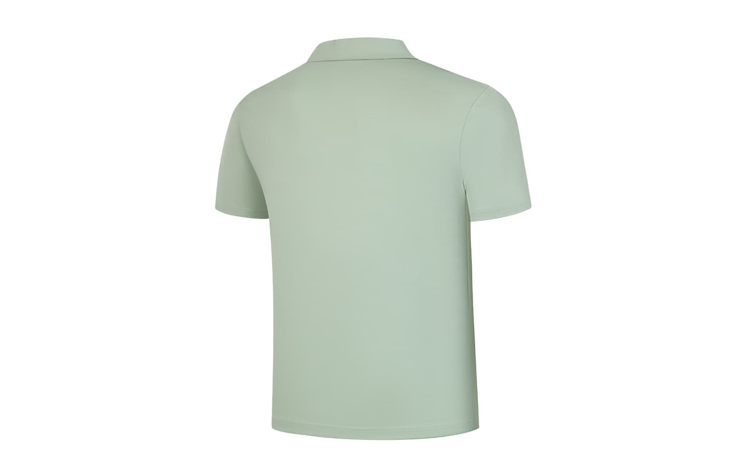 QIAODAN Polo Shirts Smoke Jade Green Polo Collar Moderate Straight Fit