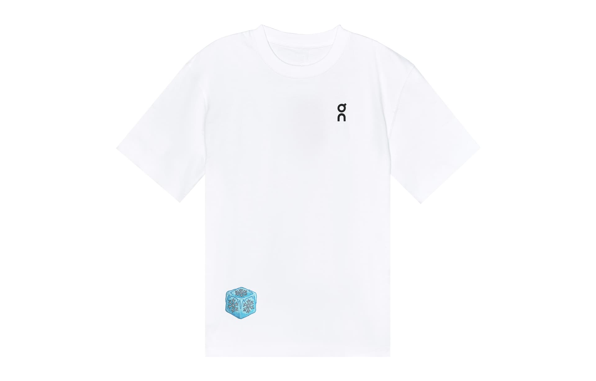 On TShirts White Crew Neck Moderate Straight Fit