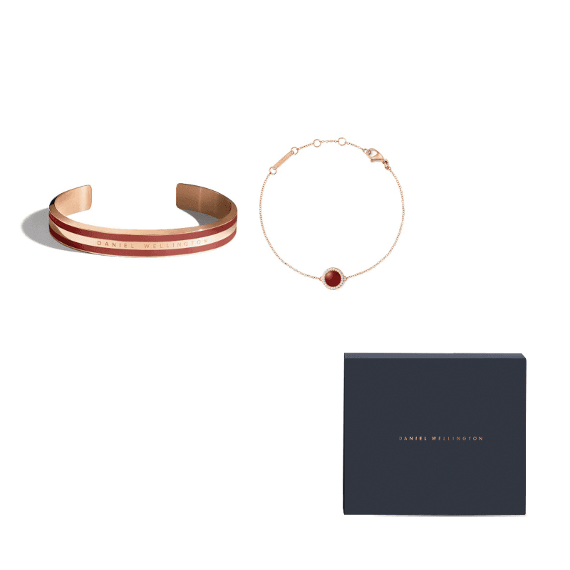 Daniel Wellington Synthetic Cubic Zirconia Alloy Bangles Medium