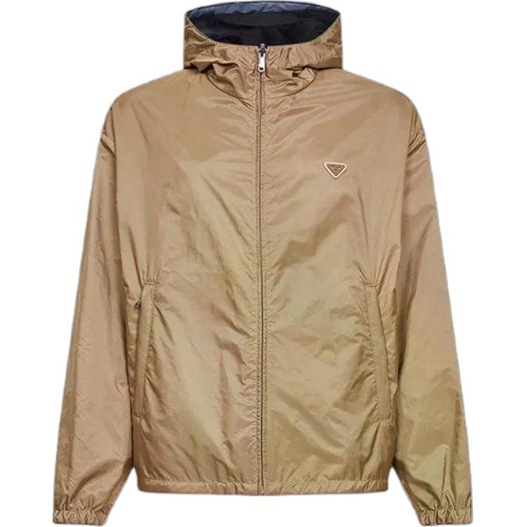 PRADA Jackets Light Umber Hooded (Nondetachable) Moderate Straight Fit
