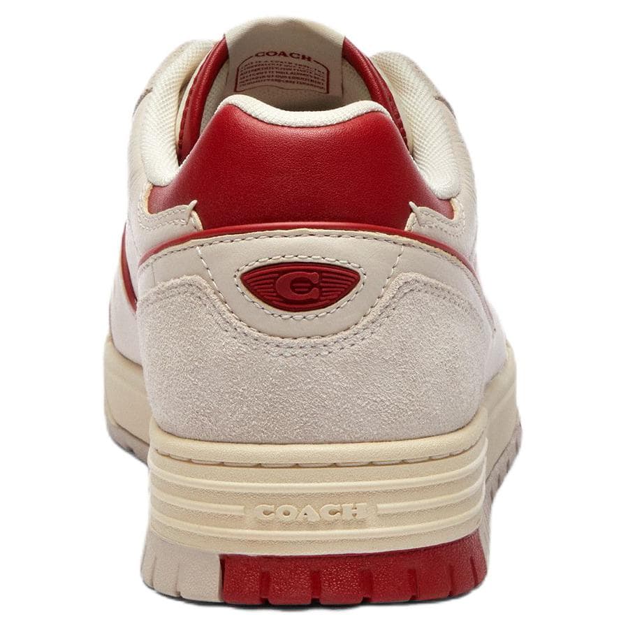 COACH Soho Skate Lowtop Chalk White & Vermilion