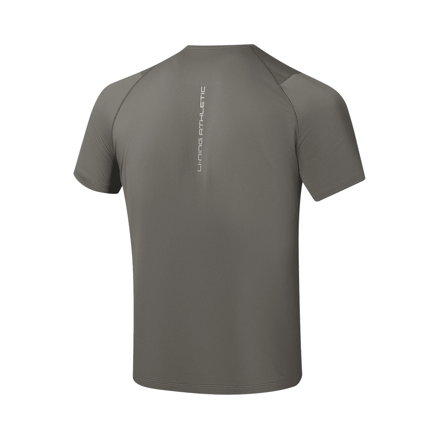LiNing Fitness Series TShirts Road Gray Crew Neck Moderate Straight Fit