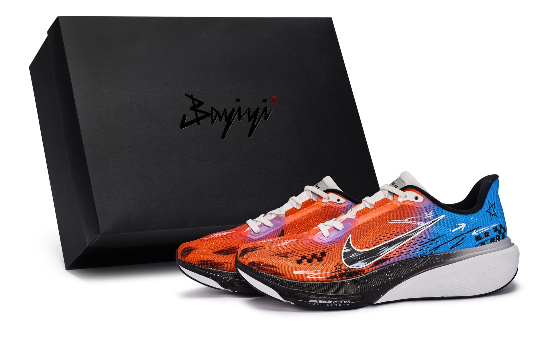 Nike Pegasus 42 Lowtop Black/White/Orange/Blue