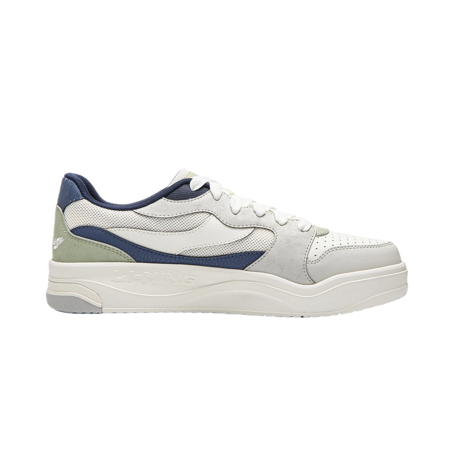 LiNing Skate Lowtop Champagne White/Gray Indigo