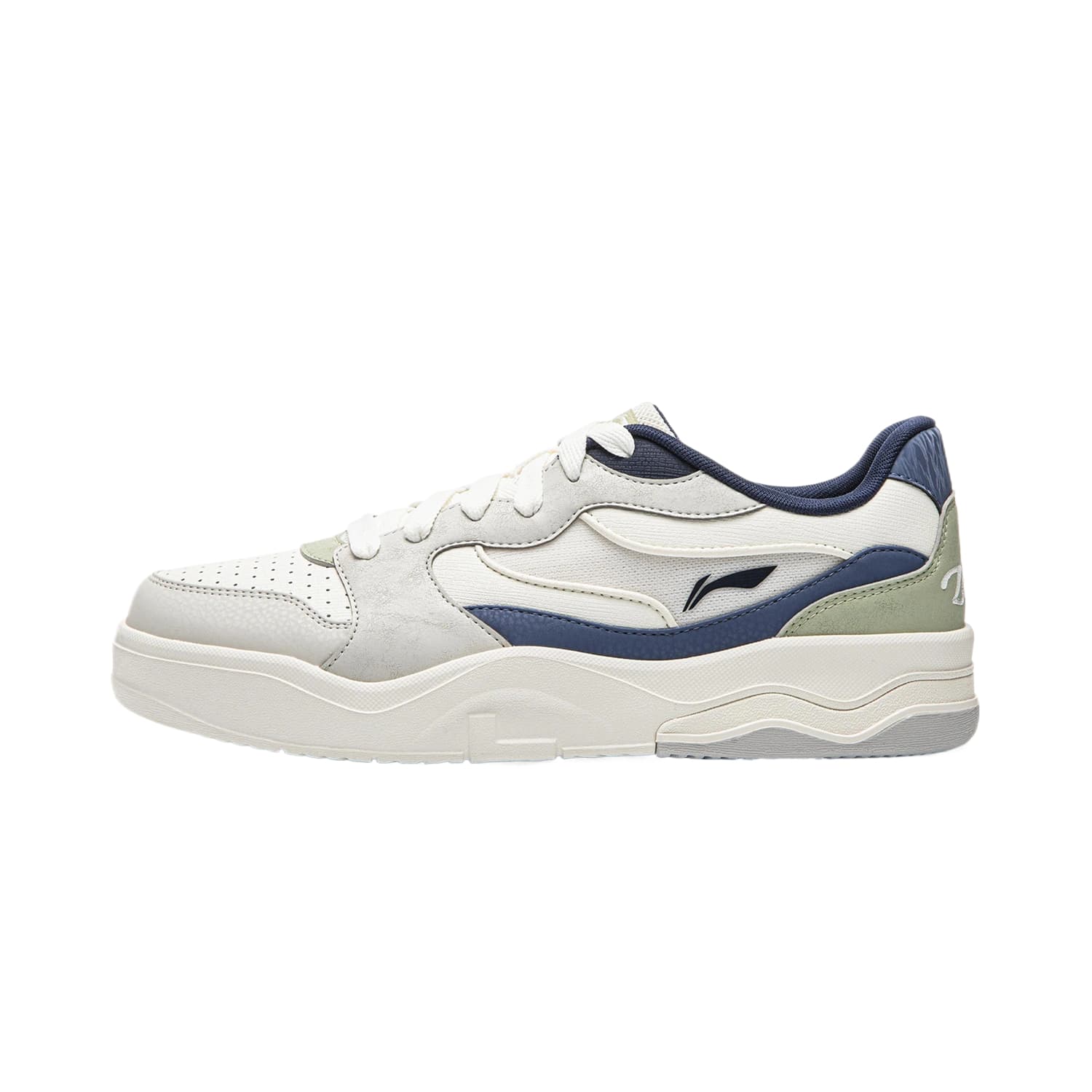 LiNing Skate Lowtop Champagne White/Gray Indigo
