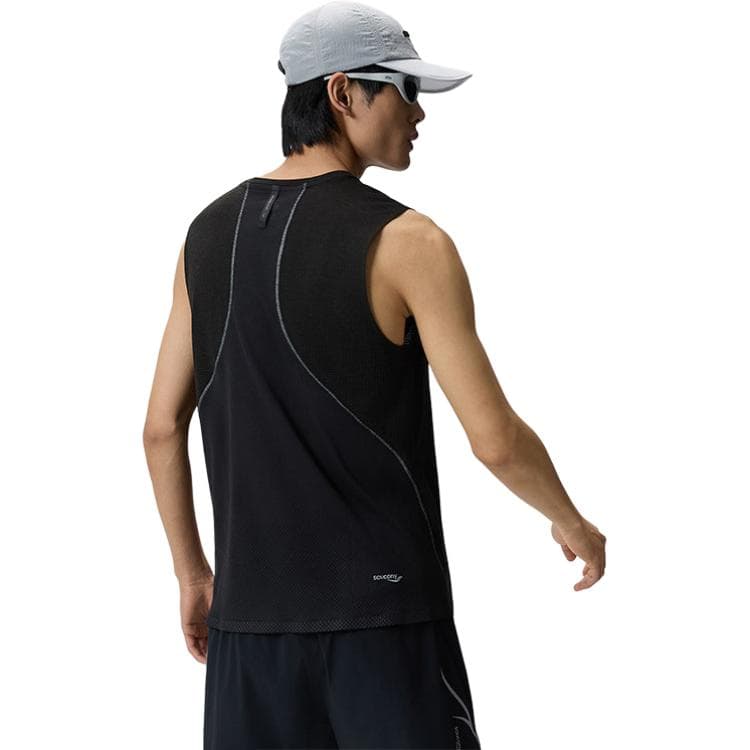 Saucony Sleeveless Sports Shirts Straight Fit
