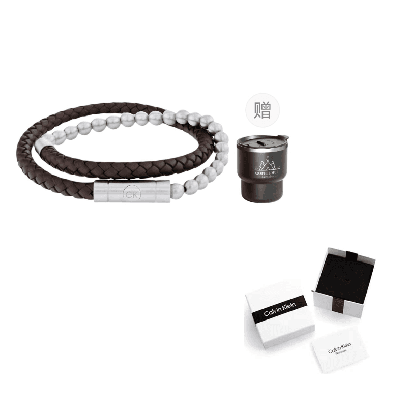 CALVIN KLEIN Retractable Stainless Steel Titanium Steel