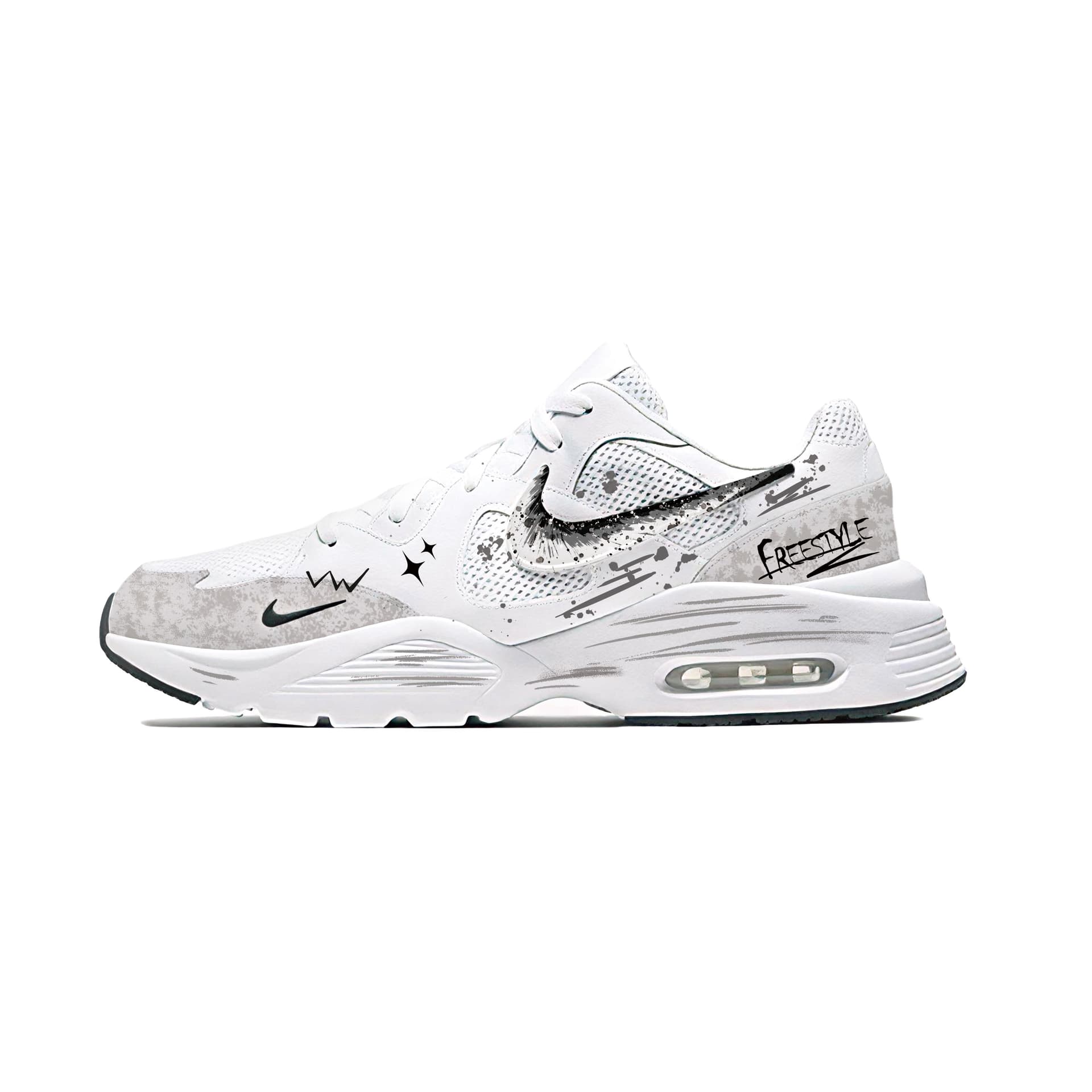 Nike Air Max Fusion Lowtop White Black Gray Colorway