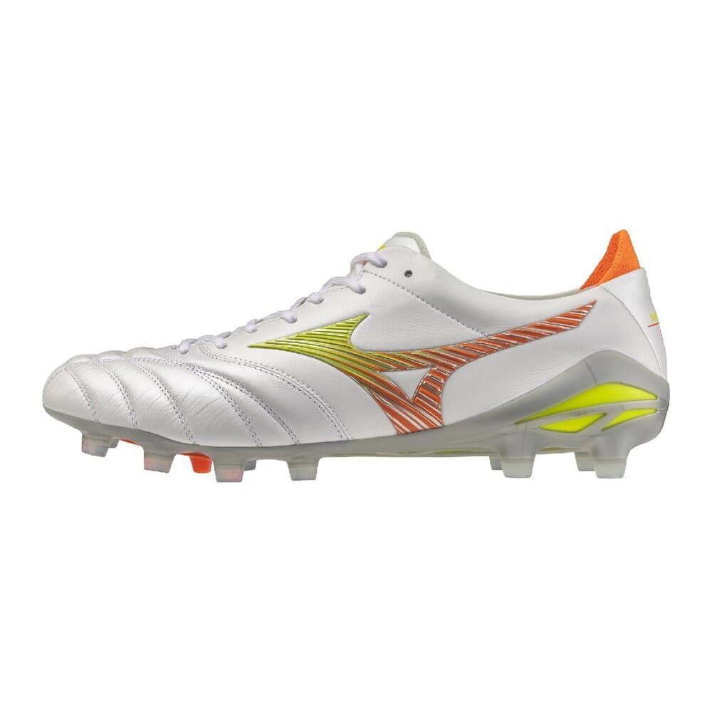 Mizuno Morelia Neo V Soccer Ultra White/Yellow/Orange