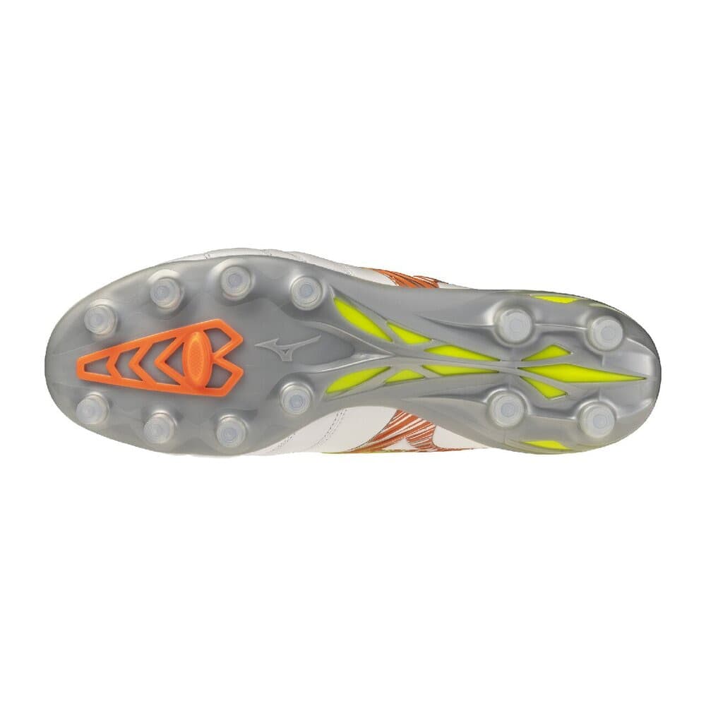 Mizuno Morelia Neo V Soccer Ultra White/Yellow/Orange