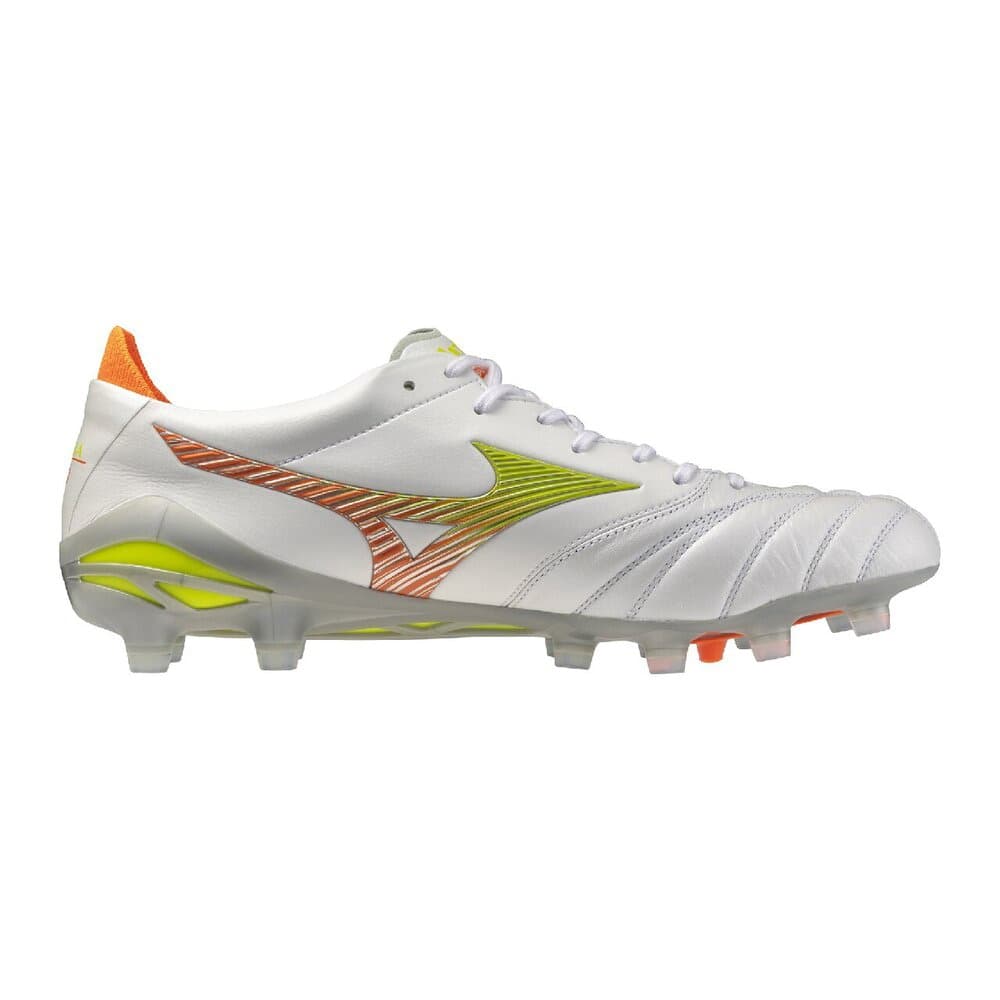 Mizuno Morelia Neo V Soccer Ultra White/Yellow/Orange