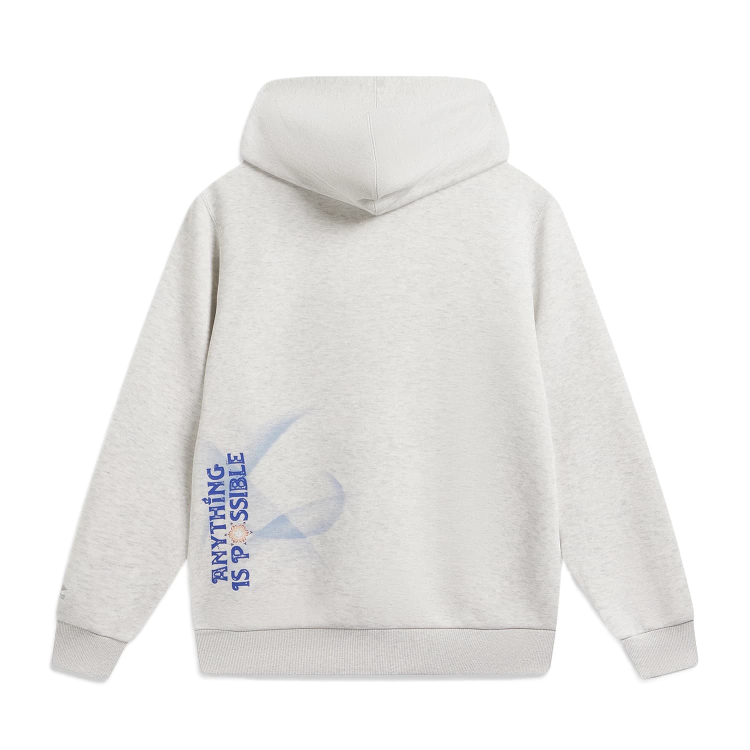 LiNing Sports Life Collection Sweatshirts Heather Gray Lime Hooded (Nondetachable) Moderate