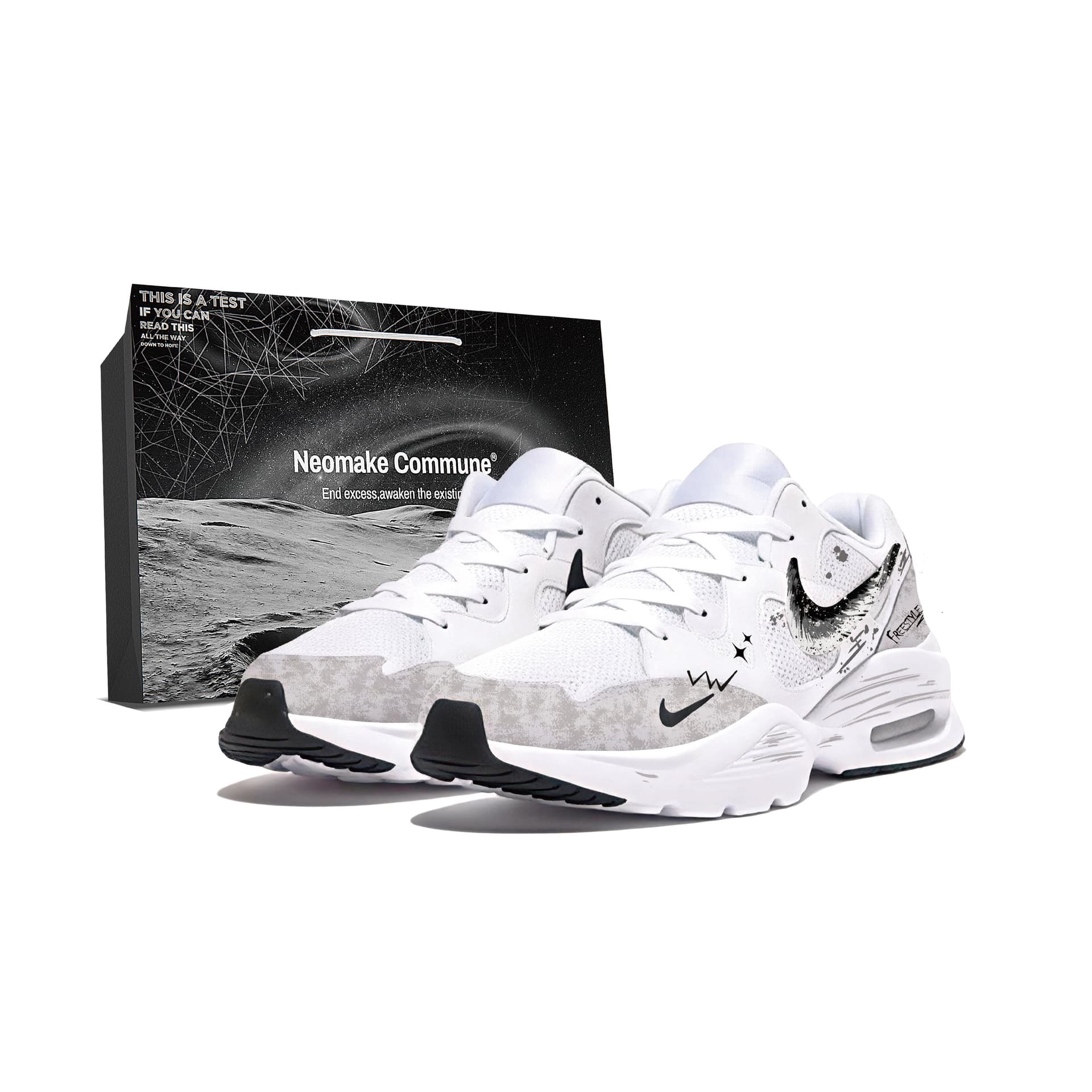 Nike Air Max Fusion Lowtop White Black Gray Colorway