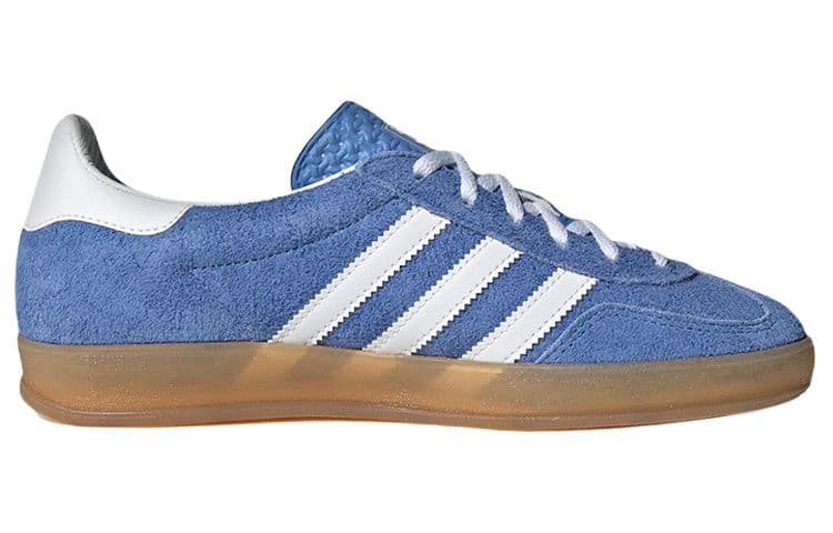 Adidas Originals Gazelle Indoor Suede Trendy LowTop Skate Blue White Brown