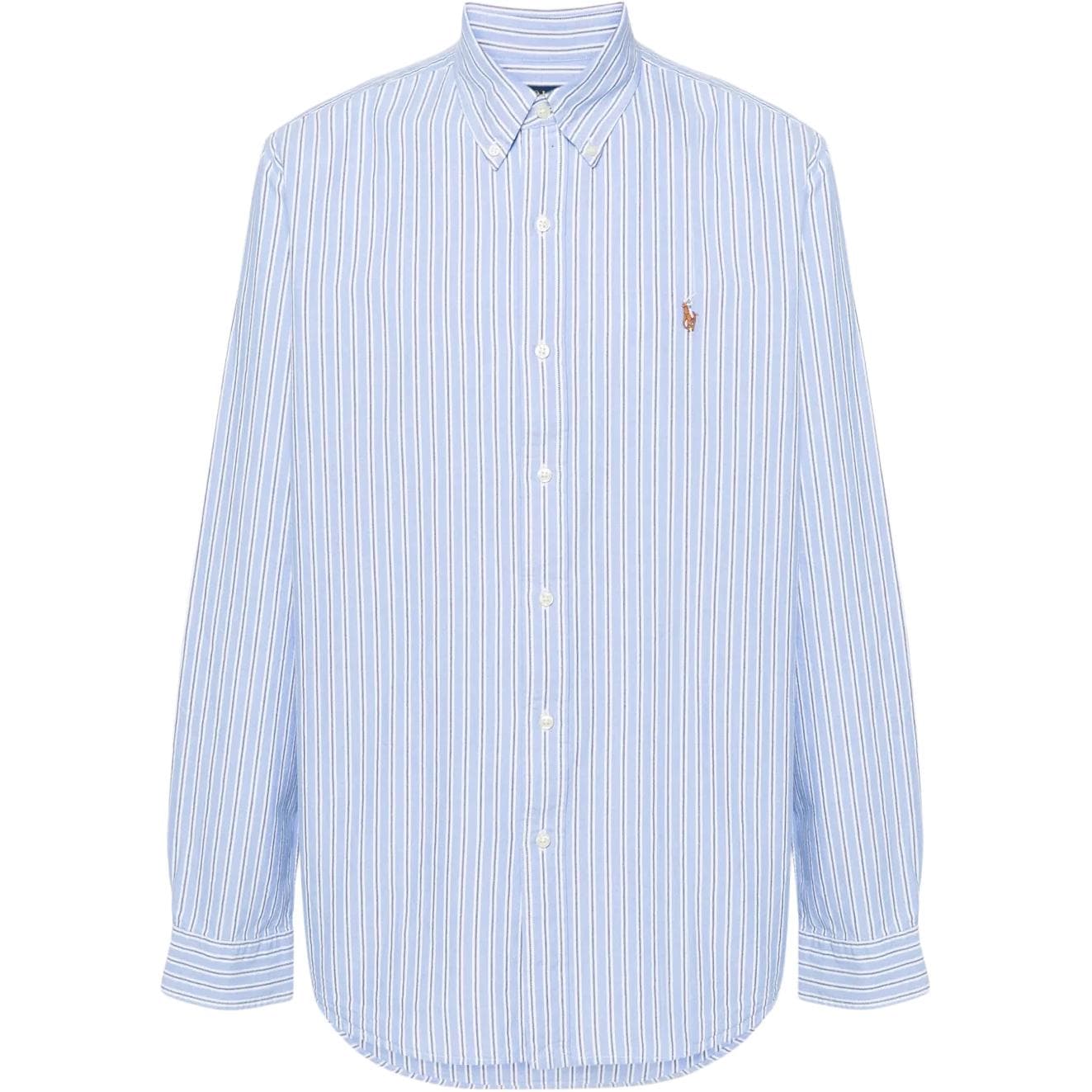 Polo Ralph Lauren Shirts Blue Lapel Moderate