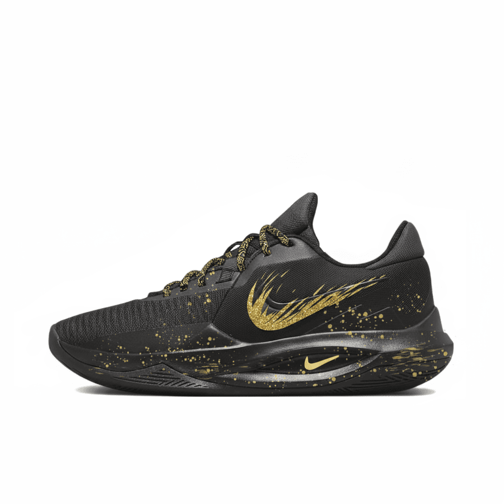Nike Precision 6 Lowtop Black/Gold