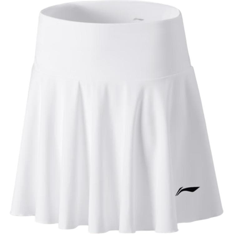 LiNing Badminton White Moderate Short Skirt
