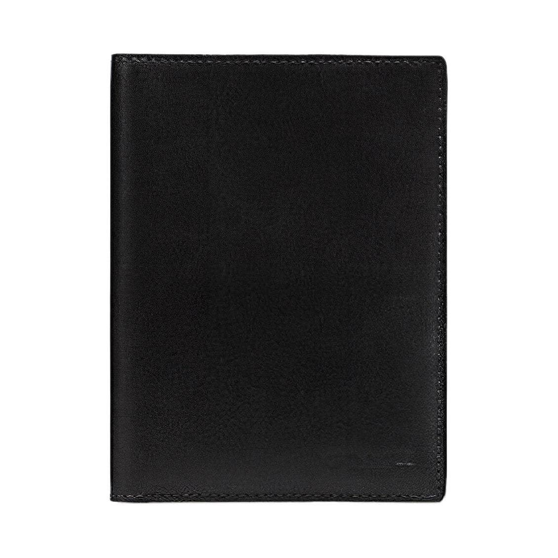 COACH Calfskin Passport Holder Black Basic Set (Bag+Dust Bag)