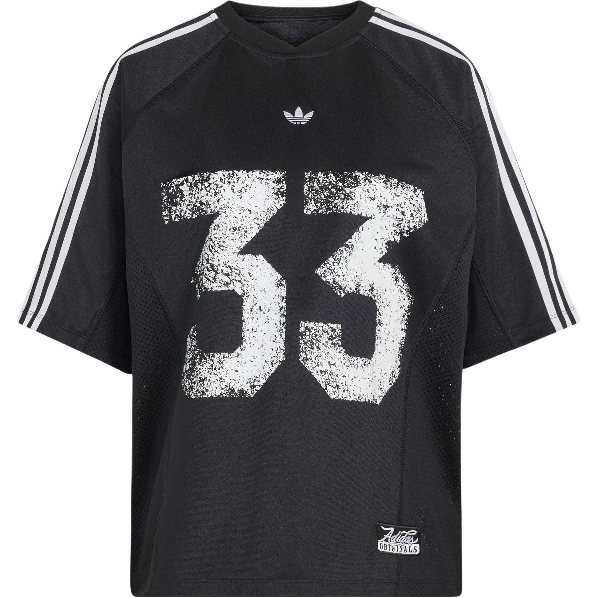 Adidas Originals TShirts Black Vneck Moderate Straight Fit